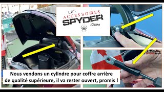 Cylindre ultra performant coffre arrière  RTF3 2020 et plus  La Spyder Shop Lavaltrie [upl. by Onairam464]