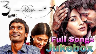 3 movie songs Telugu jukebox actor DhanushShruthi Hassan music Anirudh [upl. by Anawik]