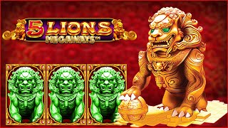 🦁SENSATIONAL🦁  5 Lions Megaways Pragmatic Play Casino Big Win Freespins Bonus Gambling Livestream [upl. by Idac665]