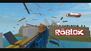 ROBLOX Train Crashing MASSIVE CRASHES [upl. by Avat613]