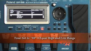 Roland GR55 Guitar Synthesizer  Acoustic Sounds Demo [upl. by Hamrnand]