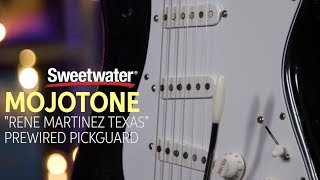 Mojo Tone quotRene Martinez Texasquot Strat Pickup Prewired Pickguard Review [upl. by Attevroc96]