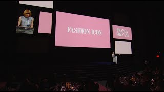 2017 CFDA FASHION AWARDS Francesco Carrozzini Accepts Fashion Icon Award [upl. by Chambers]