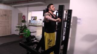 How to do standing bench press in bench press machine [upl. by Aerbas633]