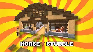 horse 🐴 stable minecraft tutorials 🧑🏻‍🌾⚒️ minecraftindonesia minecraft viralvideo richtahayt [upl. by Blanch]