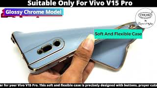 VAKIBO Glossy Chrome Model TPU Back Cover Case Suitable for Vivo V15 Pro [upl. by Kovacev241]