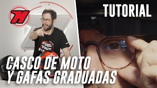 Casco de moto para GAFAS GRADUADAS ¡Trucos y consejos para acertar 👓 [upl. by Khalil948]