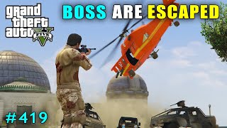 BOSS ARE ESCAPED FROM SECRET BUNKER  GTA V GAMEPLAY 419 [upl. by Albertina386]