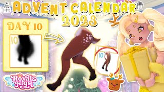 ADVENT DAY 10 TWO SETS OF LEGS amp 19 TOGGLES Woodland Faun Hooves Royale High Advent Calendar 2023 [upl. by Ayiak]