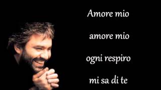 Andrea Bocelli Semplicemente Canto per te testo [upl. by Edasalof709]