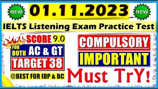 IELTS LISTENING PRACTICE TEST 2023 WITH ANSWERS  01112023 [upl. by Oijimer]