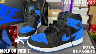 Air Jordan 1 Royal Reimagined On Feet Review [upl. by Shanda252]