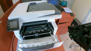 Replace Tonner Cartridge  HP LaserJet Pro MFP M428dw  Printer [upl. by Allbee]