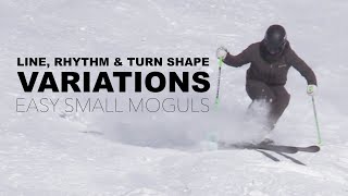 Basic Moguls line rhythm and turn shape variations [upl. by Ykcor204]