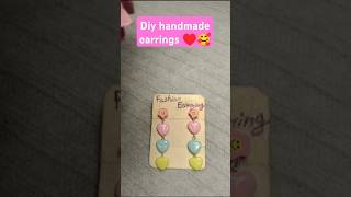 Diy traditional handmade earrings ♥️🥰diy handmade earrings youtubrshorts [upl. by Worsham352]