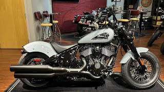 2024 Indian Chief Bobber Dark Horse Storm Gray [upl. by Ellenor781]