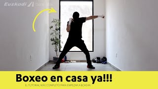 ¡¡¡El más completo tutorial para aprender a boxear en casa 🔥PARA TODAS LAS EDADES💯VIDEO 1 [upl. by Cagle]