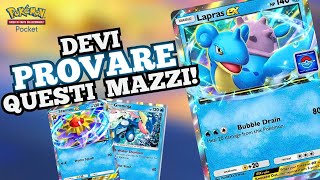 I MIGLIORI MAZZI CON LAPRAS EX  Pokemon Pocket Ita [upl. by Jerrylee]