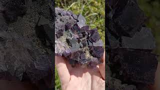 Purple Fluorite Is Just Classic Especially From Illinois gems crystals mining rocks [upl. by Hasila872]