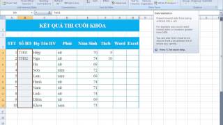 3 EXCEL NÂNG CAO Tạo ràng buộc dữ liệu trên Excel  Phan Hoài Nam [upl. by Ier]