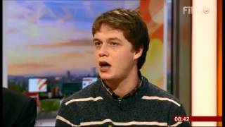 Polyglot Alex Rawlings on BBC Breakfast [upl. by Ahsatak]