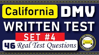 California DMV Written Test 2024  46 REAL TEST QUESTIONS SET 4  DMV Driving Test  DMV Test 2023 [upl. by Awram]