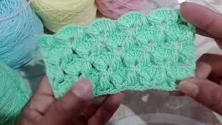 Puntada a crochet bonita para mantas o cobijas de bebe [upl. by Koloski268]