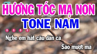 Karaoke Hương Tóc Mạ Non Tone Nam  Dm  Nhạc Sống Hay 2023  Đại Lý Karaoke [upl. by Dickinson]