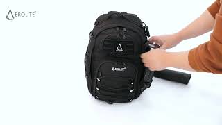 Aerolite 40x20x25cm Tactical Eco Friendly Backpack Conquer Travels amp TrailsRyanair Approved [upl. by Irotal]