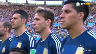 El himno argentino en la final del Mundial 2014 [upl. by Ahsinom802]