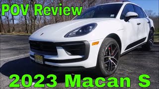 2023 Porsche Macan S Review First Drive POV [upl. by Ydnagrub800]