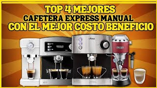 ¿Qué Mejor CAFETERA EXPRESS MANUAL comprar en 2024 Top 4 Mejores CAFETERA EXPRESS MANUAL [upl. by Christal336]