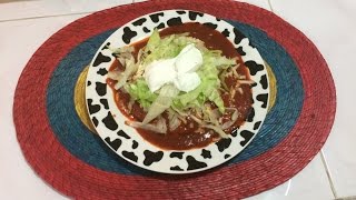 como hacer Enchiladas Rojas norteñas fáciles y económicas cocinandoconsarita [upl. by Anahsar833]