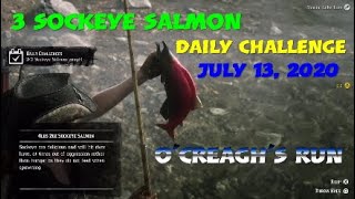 Sockeye Salmon Daily Challenge RDR2 Online Ocreaghs Run [upl. by Durrett]