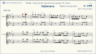 Habanera  Carmen Georges Bizet  Alto Sax [upl. by Eita592]