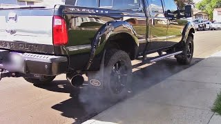 2015 Ford F350 67 Powerstroke  Straight Pipe and Deletes [upl. by Anrat]