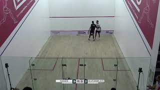 The PSA BDO Namibian Open 2024 Mohamed Nasser through to the finals after beating Gabriel [upl. by Ynnij]