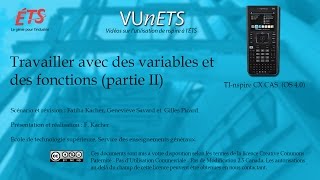 Vidéo 10  Travailler avec des variables et des fonctions partie II [upl. by Fu768]