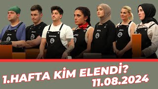 1HAFTA KİM ELENDİ  MASTERCHEF 2024 masterchef2024 masterchef mastercheftürkiye [upl. by Nevs227]