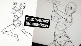 How to draw a Body Dynamic pose [upl. by Neelhsa521]