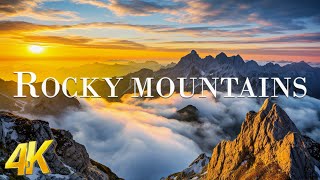 Rocky Mountains 4K UHD Amazing Beautiful Nature Scenery  Travel Nature  4K Planet Earth [upl. by Ecnerolf943]