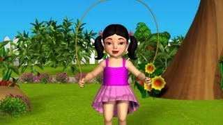 3D Animation Hop a Little Jump a Little Nursery rhyme for children with Lyrics [upl. by Adniles]