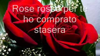 Rose rosse Massimo Ranieri Letra en Italiano [upl. by Lynnea268]