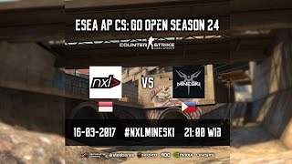 ESEA CSGO AP OPEN SEASON 24  TEAMnxl VS Mineski [upl. by Ettenawtna757]