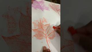 How to Make DIY Leaf Rubbing Art shorts howto kids art [upl. by Livvyy778]