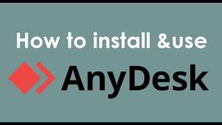 How to use AnyDesk Software [upl. by Jaquiss]