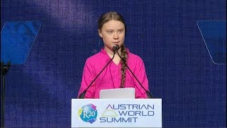 Greta Thunbergs speech at the R20 Austrian World Summit Vienna May 2019 [upl. by Bail]