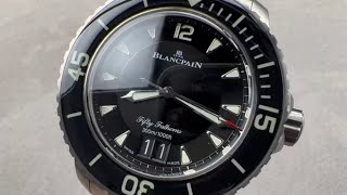 Blancpain Fifty Fathoms Grande Date Titanium 505012B3098 Blancpain Watch Review [upl. by Pentheas390]