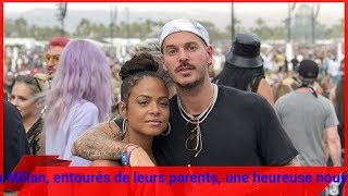 M Pokora et Christina Milian entourés de leurs parents une heureuse nouvelle pour 2019 [upl. by Harold770]