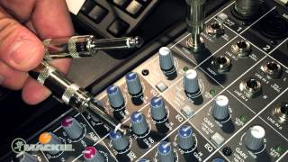 Mackie Mixer basics  Channel insert [upl. by Adur]